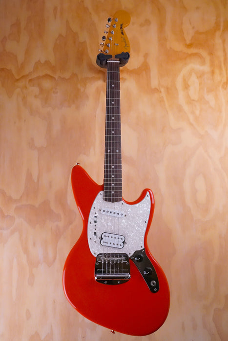 2021 Fender MIM Jag-Stang in Fiesta Red Electric Guitar, (Used) - Fair Deal Music