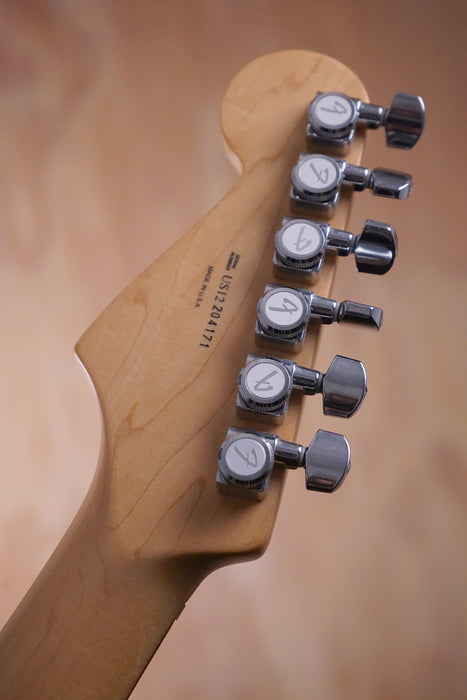 2012 Fender American Deluxe Stratocaster HSS in 3-Colour Sunburst Electric Guitar, (Used, Comm) - Fair Deal Music