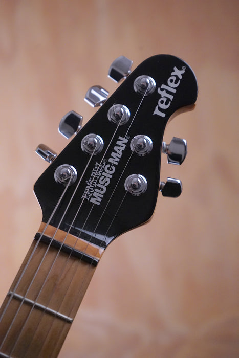 Ernie Ball Music Man Reflex in Black Gloss Electric Guitar, (Used) - Fair Deal Music