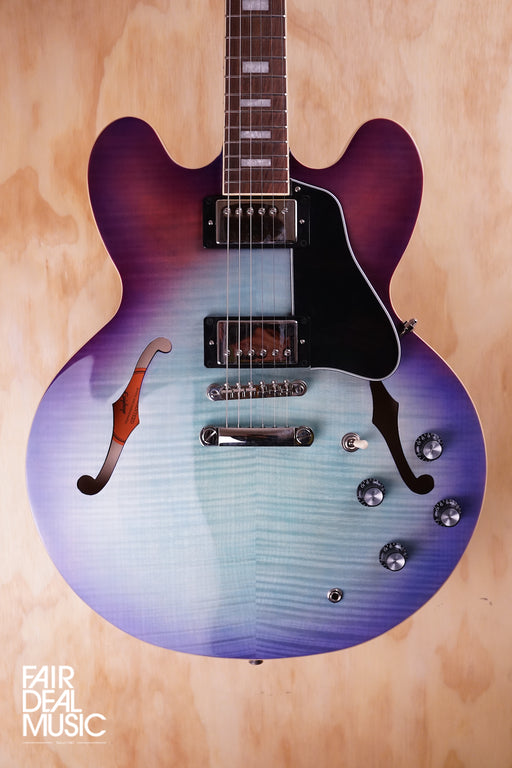 Epiphone Inspired By Gibson Collection ES-335 Figured in Blueberry Burst, USED - Fair Deal Music