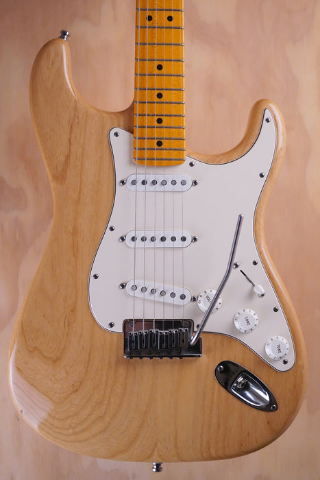 Fender Custom Shop Deluxe Trans Ash Stratocaster Natural Electric Guitar, (Used) - Fair Deal Music