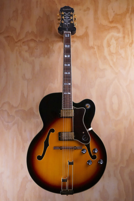 Epiphone Broadway Vintage Sunburst Hollowbody Guitar, (Used) - Fair Deal Music