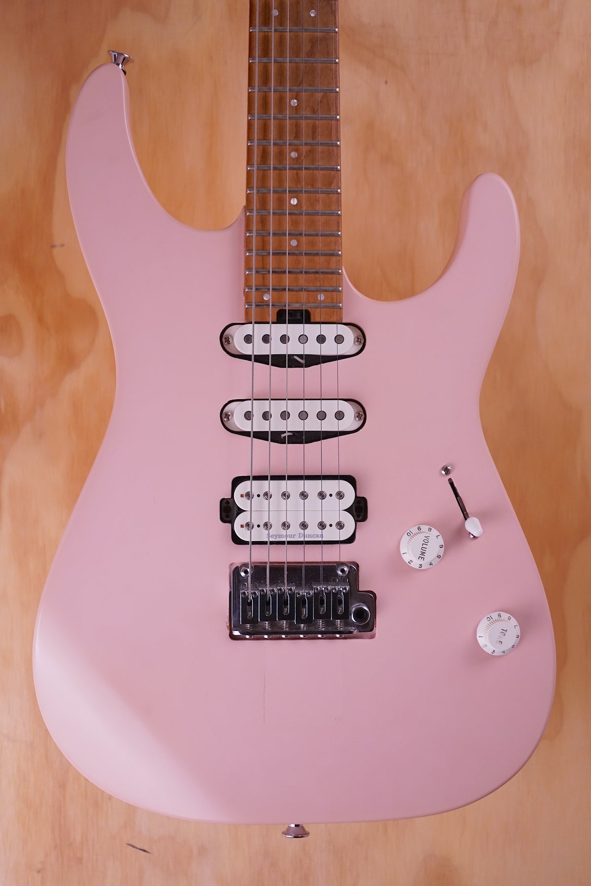 Charvel Pro Mod DK24 Dinky HSS 2PT CM in Shell Pink, (Used) - Fair Deal Music