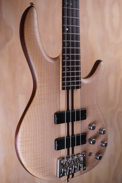 Cort Artisan A4 Plus FMMH Open Pore Natural Bass Guitar, (Used) - Fair Deal Music