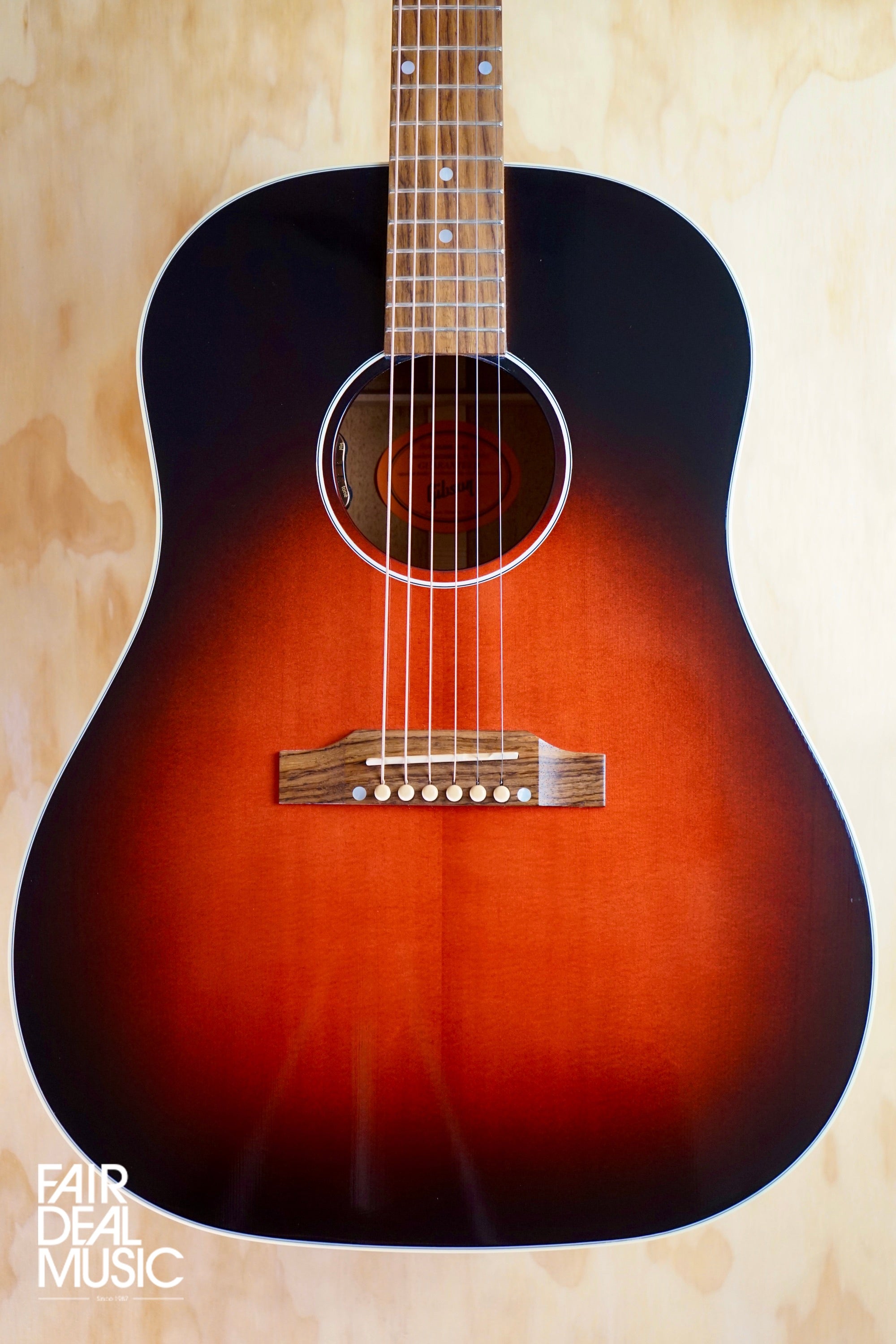 Gibson 2020 Slash J-45 Vermillion Burst, (Used) - Fair Deal Music
