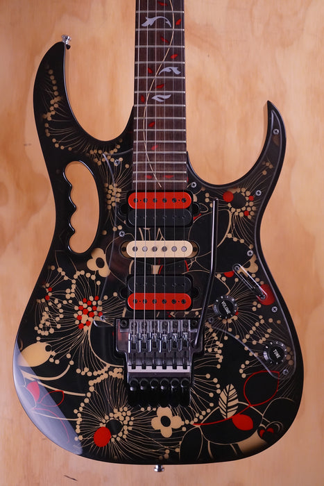 Ibanez JEM77 FP2 Black Floral Pattern, (Used) - Fair Deal Music