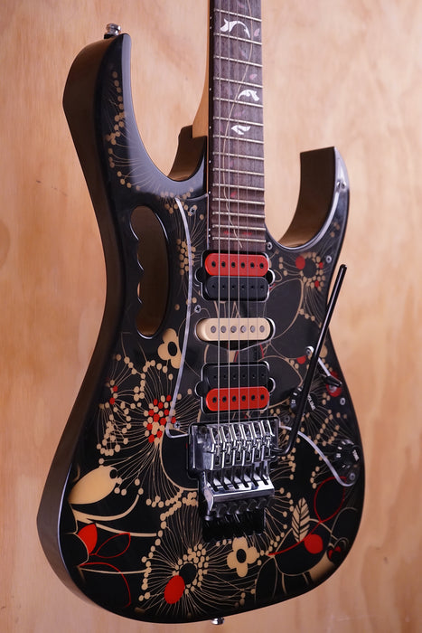Ibanez JEM77 FP2 Black Floral Pattern, (Used) - Fair Deal Music