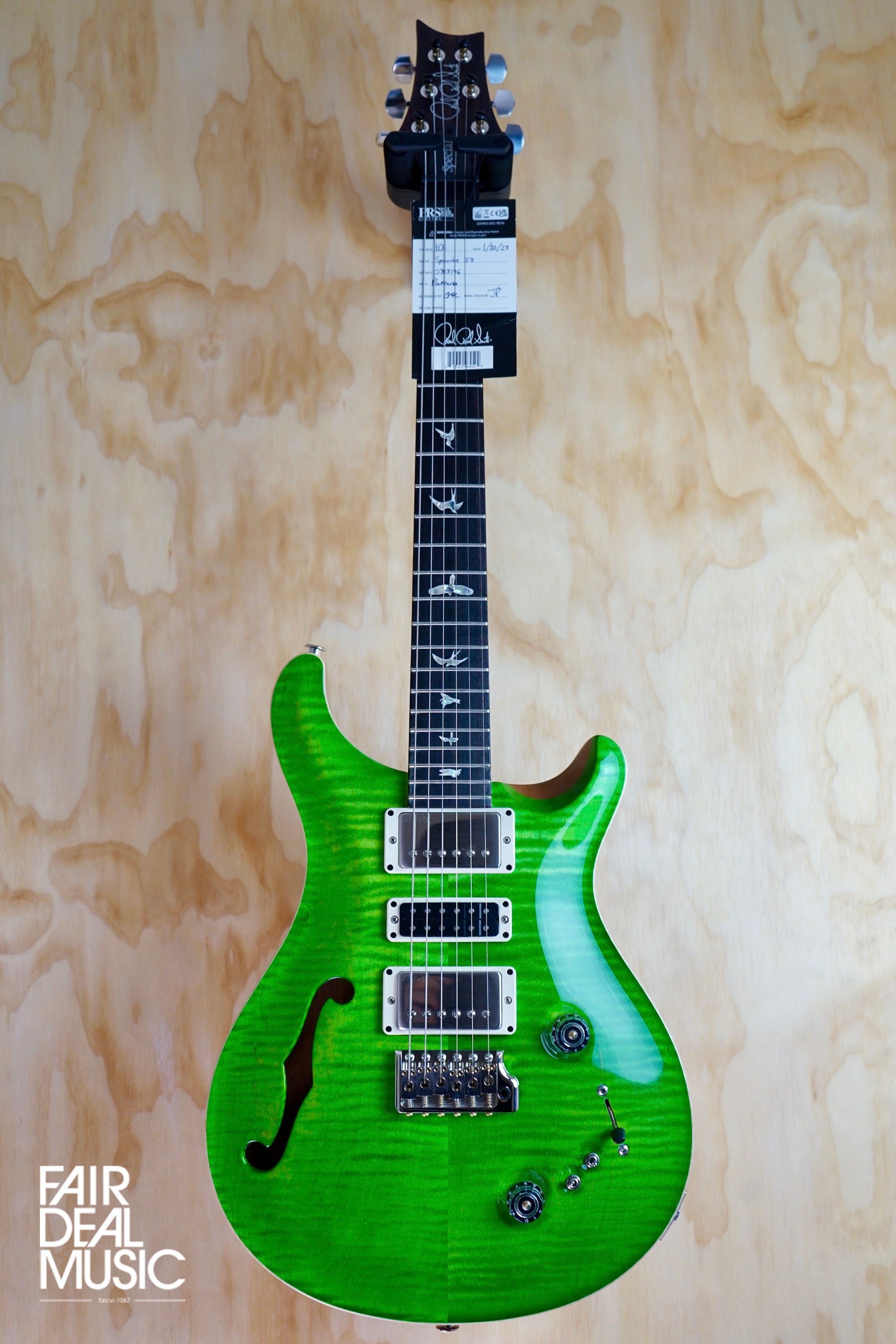PRS Special Semi-Hollow Electric Guitar, Eriza Verde - Fair Deal Music