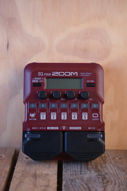 Zoom B1 FOUR Bass Multi-Effect Pedal, (Used) - Fair Deal Music