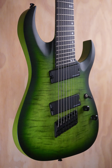 Harley Benton MultiScale-8 NT QEB DLX Electric Guitar, (Used) - Fair Deal Music