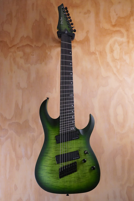 Harley Benton MultiScale-8 NT QEB DLX Electric Guitar, (Used) - Fair Deal Music