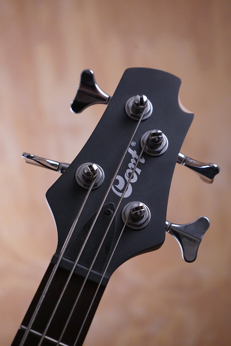 Cort Action Junior Open Pore Black Bass Guitar, (Used) - Fair Deal Music