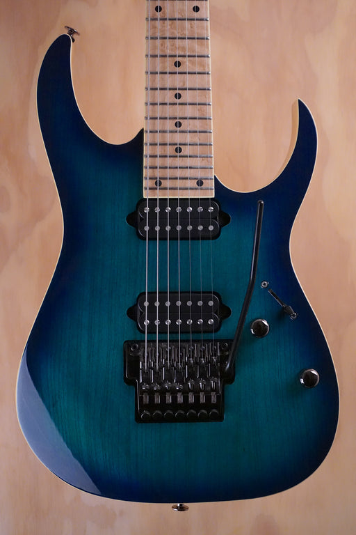 Ibanez RG752AHM Prestige Nebula Green Burst Electric Guitar, (Used, Comm) - Fair Deal Music