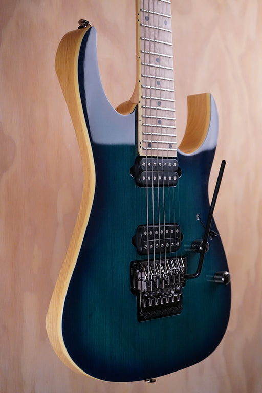 Ibanez RG752AHM Prestige Nebula Green Burst Electric Guitar, (Used, Comm) - Fair Deal Music