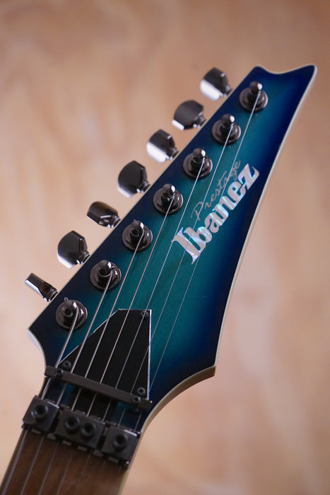 Ibanez RG752AHM Prestige Nebula Green Burst Electric Guitar, (Used, Comm) - Fair Deal Music