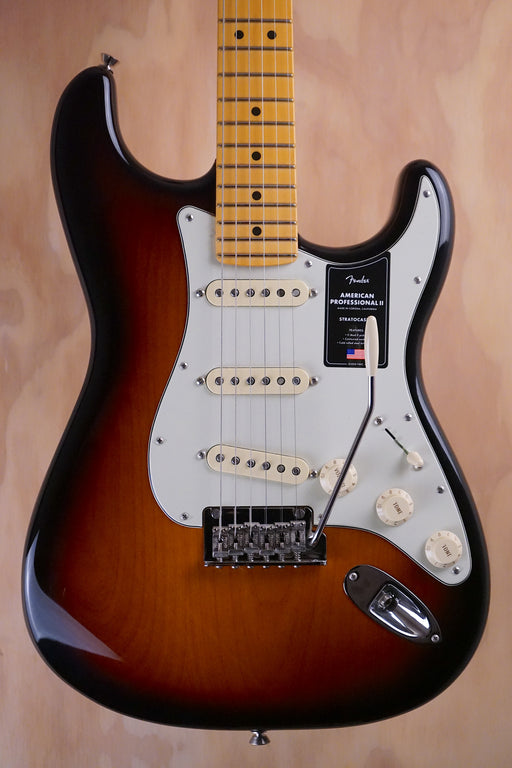 Fender American Professional II Stratocaster in 2-Colour Sunburst Electric Guitar, (Nearly New) - Fair Deal Music