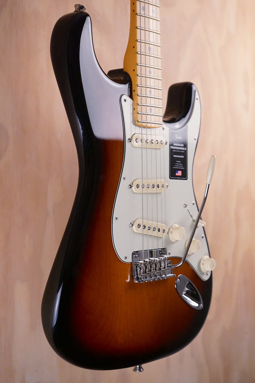 Fender American Professional II Stratocaster in 2-Colour Sunburst Electric Guitar, (Nearly New) - Fair Deal Music
