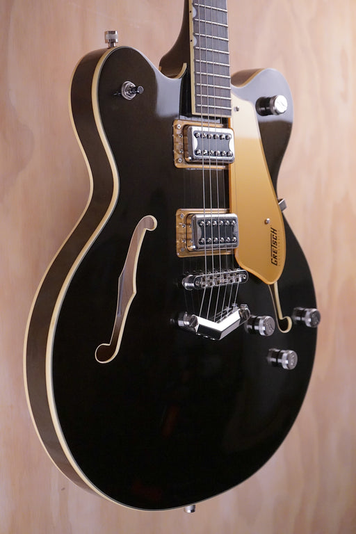Gretsch G5622 Electromatic Center Block Double-Cut with V-Stoptail in Black Gold Semi Hollow Guitar, (Used) - Fair Deal Music