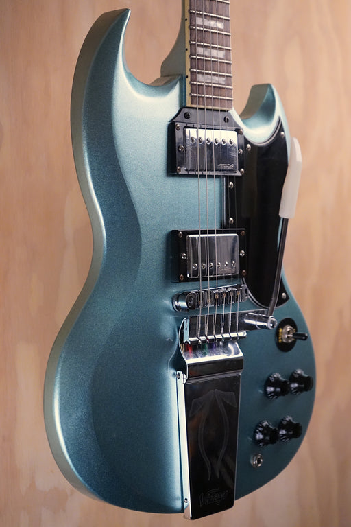 Vintage VS6V ReIssued with Vintage Style Vibrato in Gun Hill Blue Electric Guitar, (Used) - Fair Deal Music