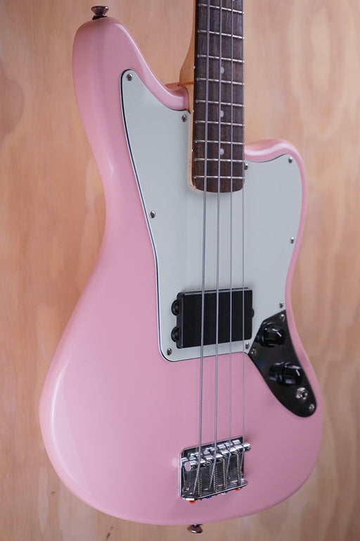 Fender Squier FSR Affinity Series Jaguar Bass Shell Pink Bass Guitar, (Used) - Fair Deal Music