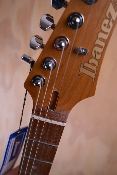 Ibanez AZ24S1F-TXB Transparent Turquoise Burst, Electric Guitar Ex Display - Fair Deal Music