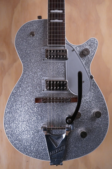 Gretsch G6129T Silver Sparkle Electric Guitar, (Used) - Fair Deal Music