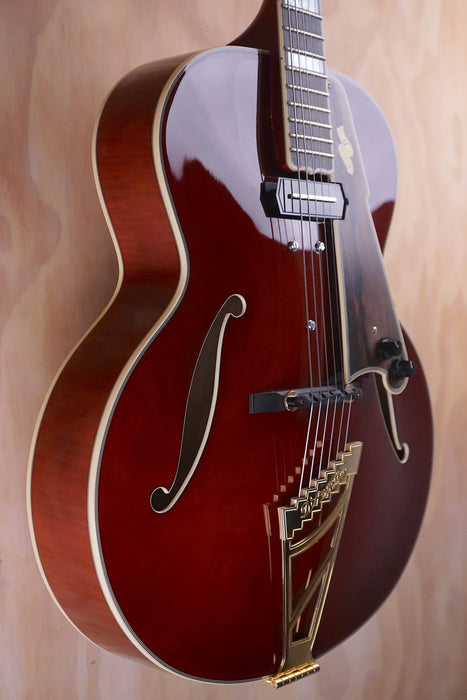 D’Angelico Excel Style B Throwback in Viola Hollowbody Guitar, (Used) - Fair Deal Music