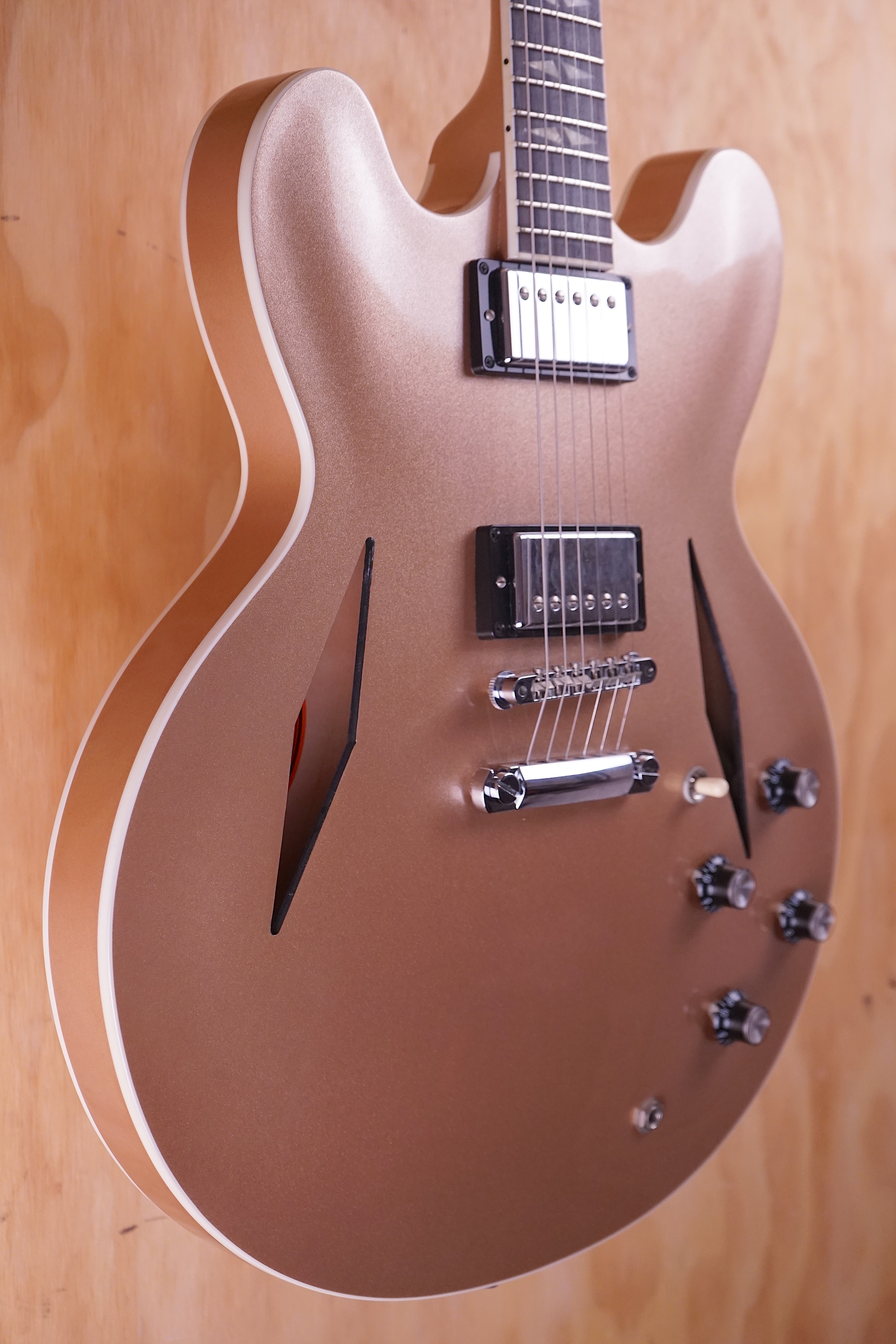 Gibson Dave Grohl DG-335 in Metallic Gold, Nearly New - Fair Deal Music