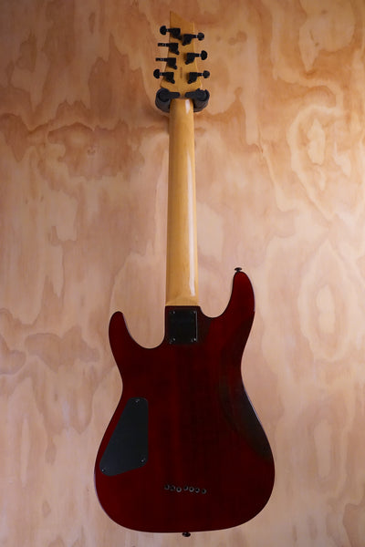 Schecter Omen Extreme 7 in Black Cherry Electric Guitar, (Used, Comm) - Fair Deal Music
