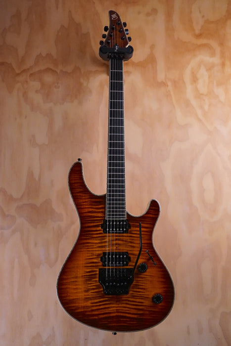 Mayones Regius Pro 6 in Trans Dirty Brown Burst Electric Guitar, (Used) - Fair Deal Music