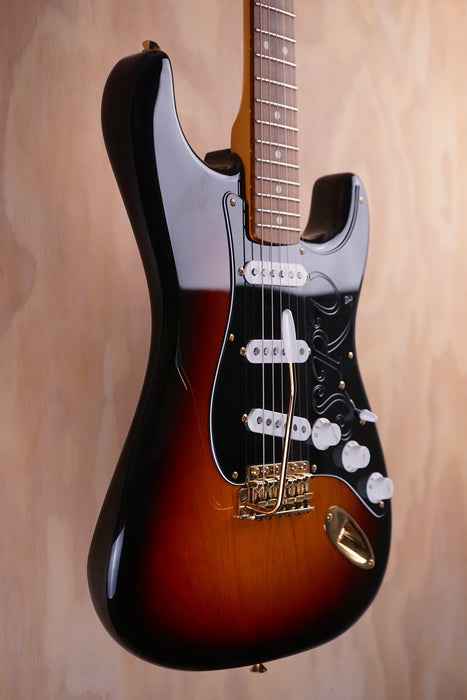 Fender Stevie Ray Vaughan Stratocaster in 3-Colour Sunburst Electric Guitar, (Used, Comm) - Fair Deal Music