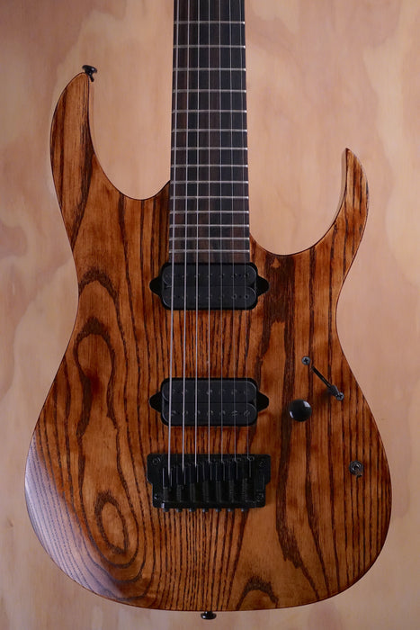 Ibanez RGIXL7ABL RG Iron Label in Antique Brown Stained Low Gloss Electric Guitar, (Used)
