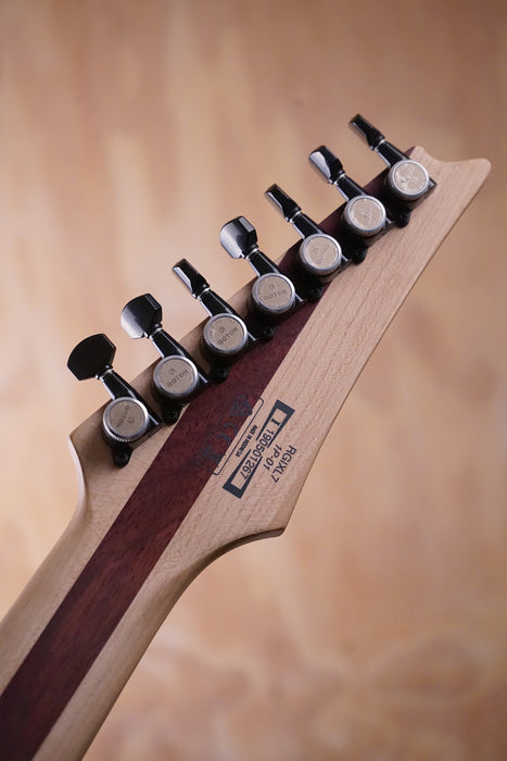 Ibanez RGIXL7ABL RG Iron Label in Antique Brown Stained Low Gloss Electric Guitar, (Used)