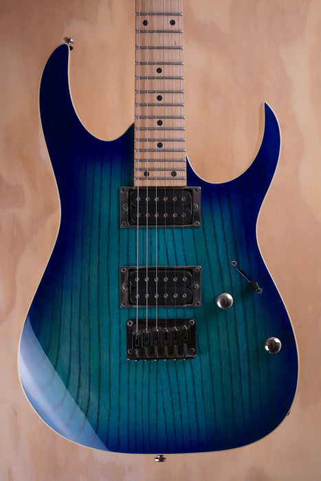 Ibanez RG421AHM-BMT Standard RG in Blue Moon Burst Electric Guitar, (Used)