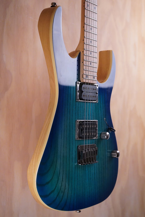 Ibanez RG421AHM-BMT Standard RG in Blue Moon Burst Electric Guitar, (Used)