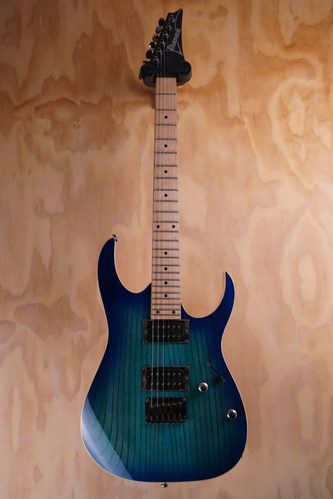 Ibanez RG421AHM-BMT Standard RG in Blue Moon Burst Electric Guitar, (Used)