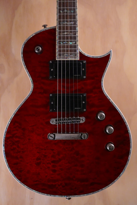 ESP LTD EC-1000 QM Black Cherry FL Electric Guitar, (Used)