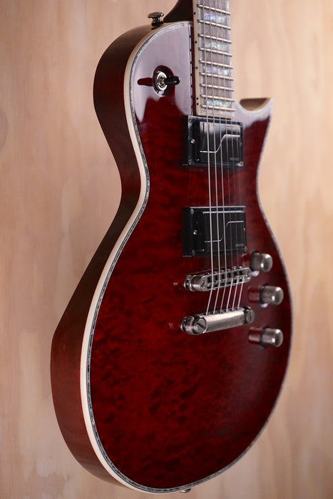 ESP LTD EC-1000 QM Black Cherry FL Electric Guitar, (Used)