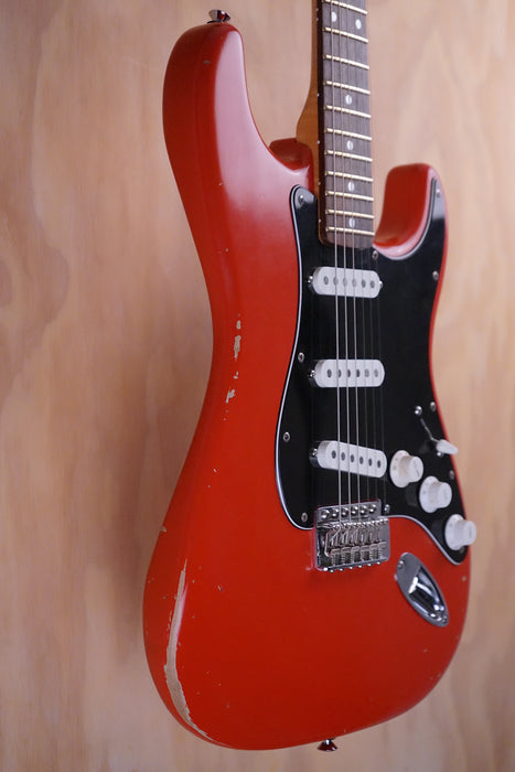 Stratocaster Partscaster in Roadworn Fiesta Red Electric Guitar, (Used)