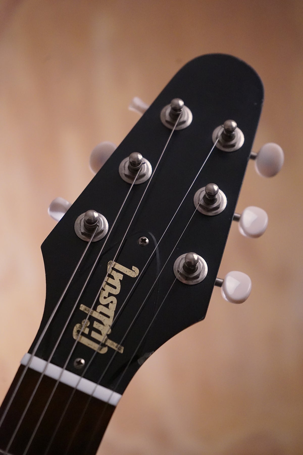 Gibson Melody Maker Explorer in black Electric Guitar, (Used) - Fair Deal Music