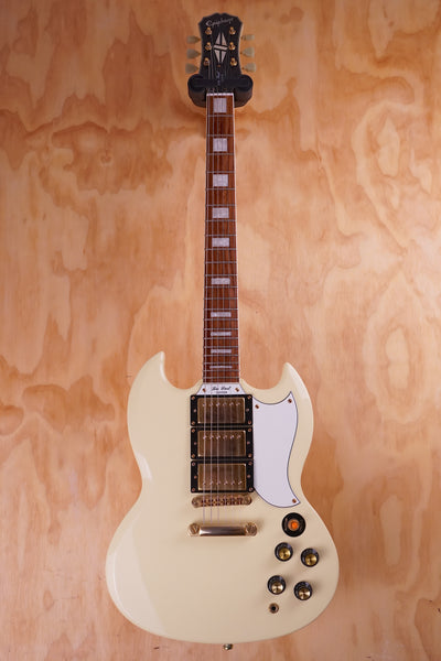 Epiphone Les Paul (SG-style) Custom in Antique Ivory, (Used) - Fair Deal Music