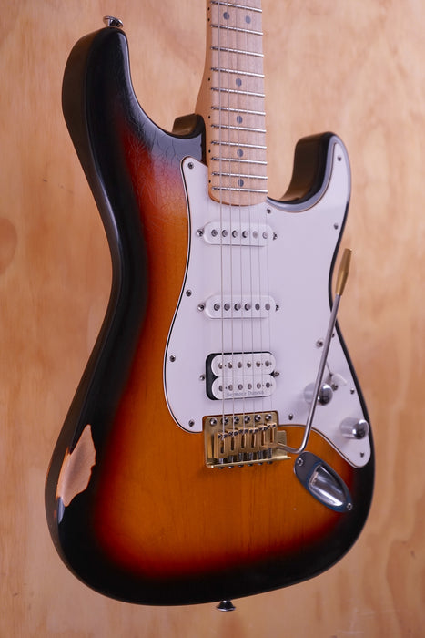 Charvel So-Cal HSS Masterbuilt "Big Rob Knowles" in 3-Tone Sunburst Relic, (Used) - Fair Deal Music