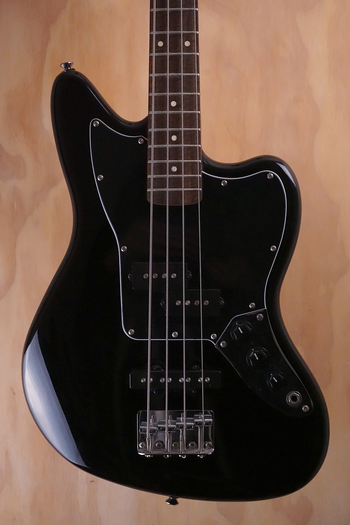 Squier Vintage Modified Jaguar Bass Special Black Bass Guitar, (Used) - Fair Deal Music