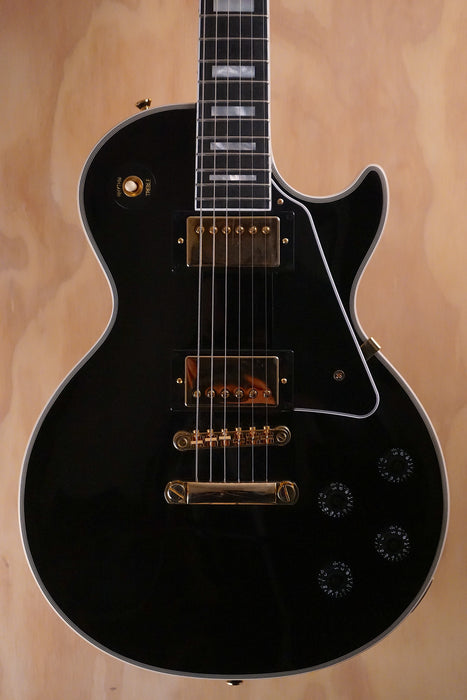 Epiphone Inspired by Gibson Custom Les Paul Custom Ebony Electric Guitar, (Used) - Fair Deal Music