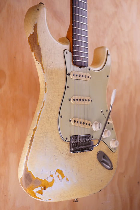 1962 Fender Stratocaster in Olympic White, (Used, Comm) - Fair Deal Music