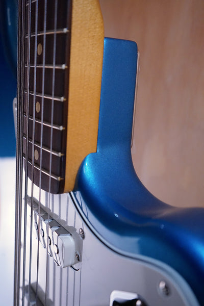 Fender Vintera II '60s Bass VI Rosewood Fingerboard Lake Placid Blue Electric Bass Guitar (Open Box) - Fair Deal Music