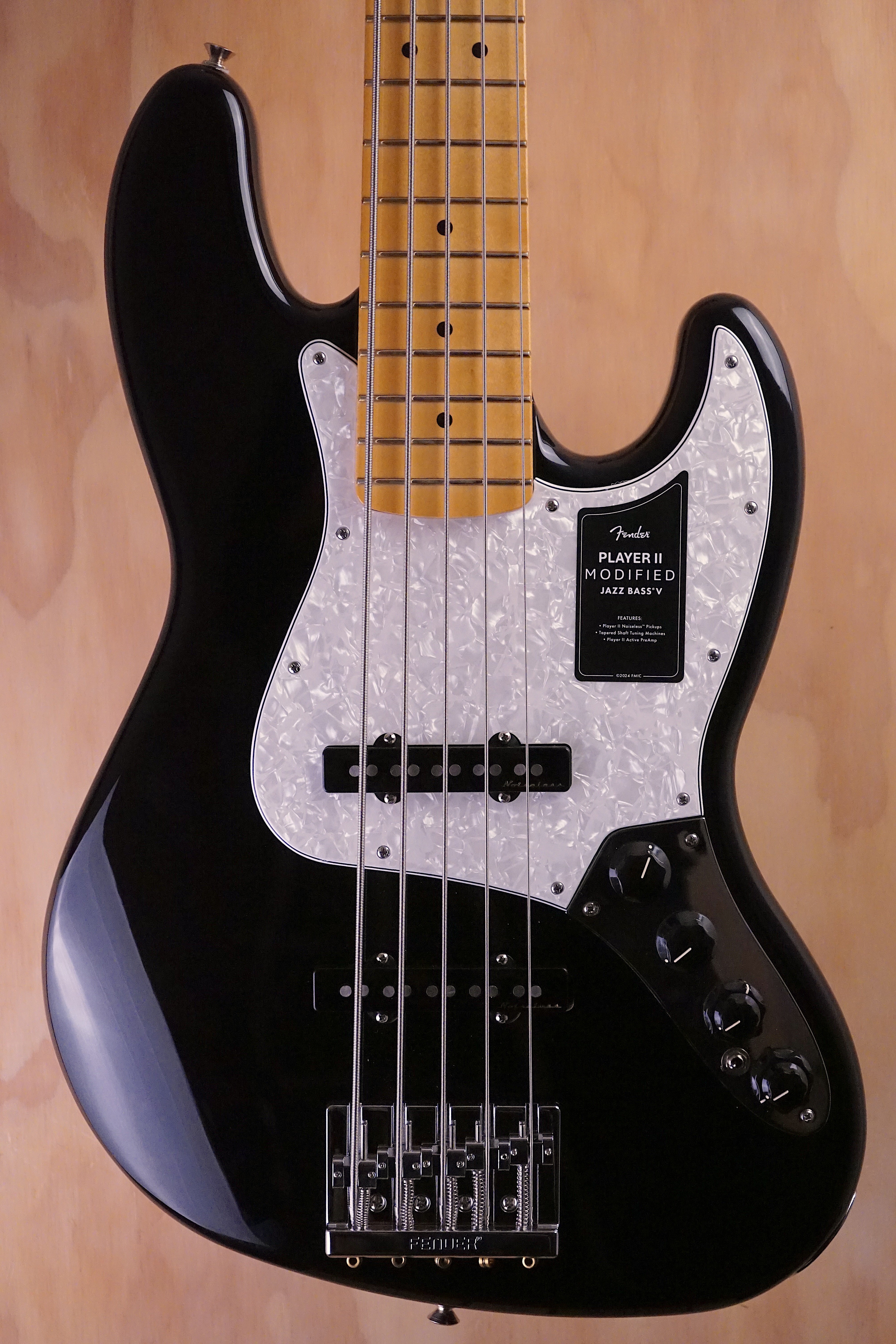 Fender Player II Modified Active Jazz Bass® V Maple Fingerboard Dusk 5-String Bass Guitar, (Ex Display) - Fair Deal Music