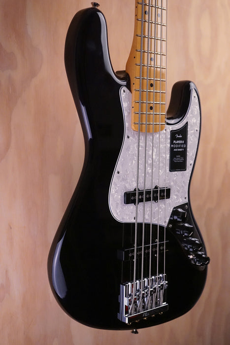 Fender Player II Modified Active Jazz Bass® V Maple Fingerboard Dusk 5-String Bass Guitar, (Ex Display) - Fair Deal Music