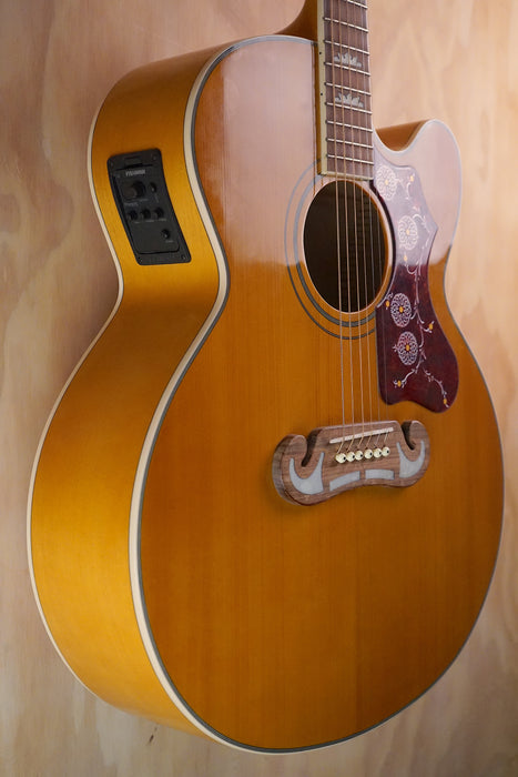 Epiphone J-200 Studio EC Natural Electro-Acoustic Guitar, (Used)