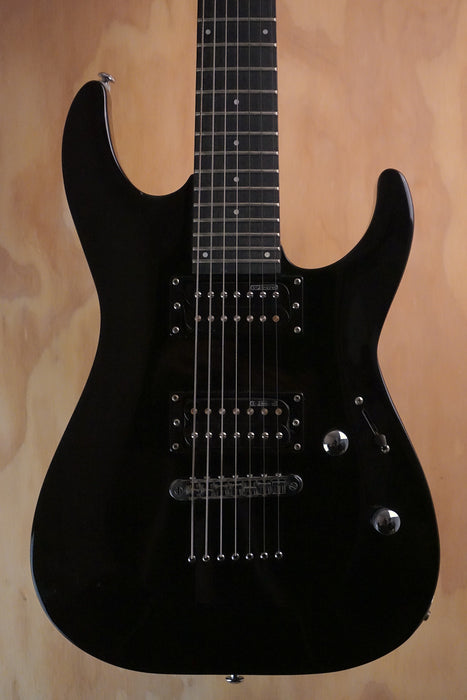 ESP LTD MH-17 Black 7-String Electric Guitar, (Used)